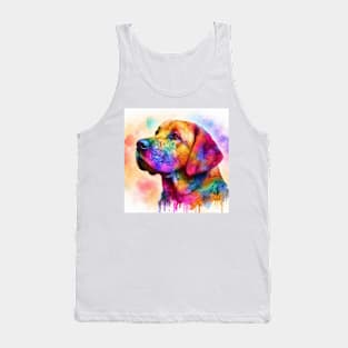 Abstract painting of a Lab looking Dog Tank Top